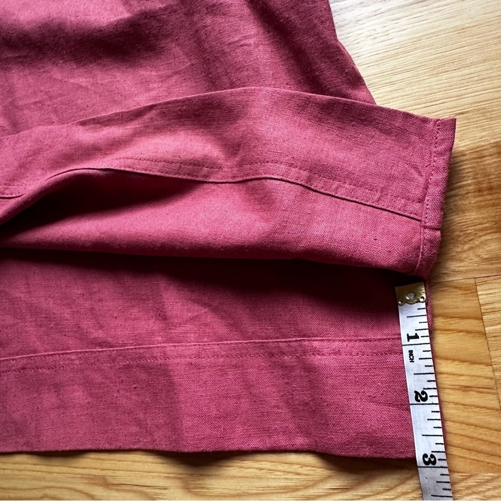 Maggie McNaughton Women's Salmon Washable Linen Blend Shirt 2X NWT Plus - Picture 12 of 15